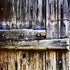 Weathered Wood Door Rustic Decor